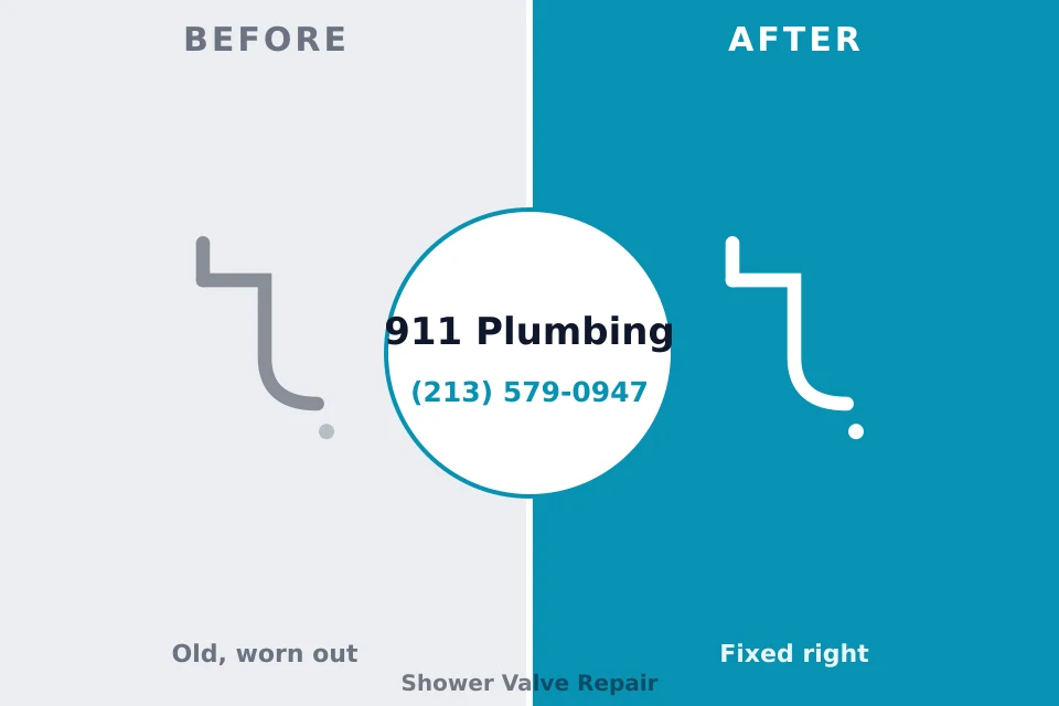 Before and after: plumbing repair Pueblo West, CO